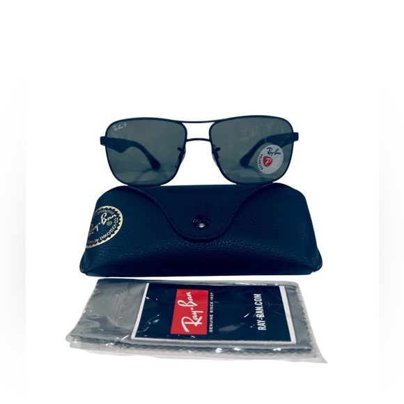 Ray-Ban 3516 ☀️Polarized☀️ Steel Black NEW Complete with Ray Ban Kit - Picture 3 of 12